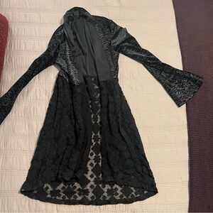 Cruel Denim Black Lace and Sparkle Cardigan Western Goth Fairy